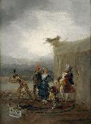 Francisco de Goya Comicos ambulantes oil painting